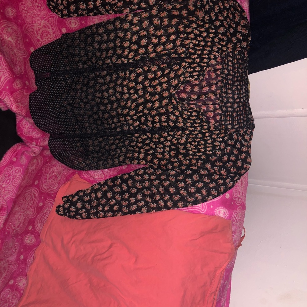 A blouse and spaghetti strap tank